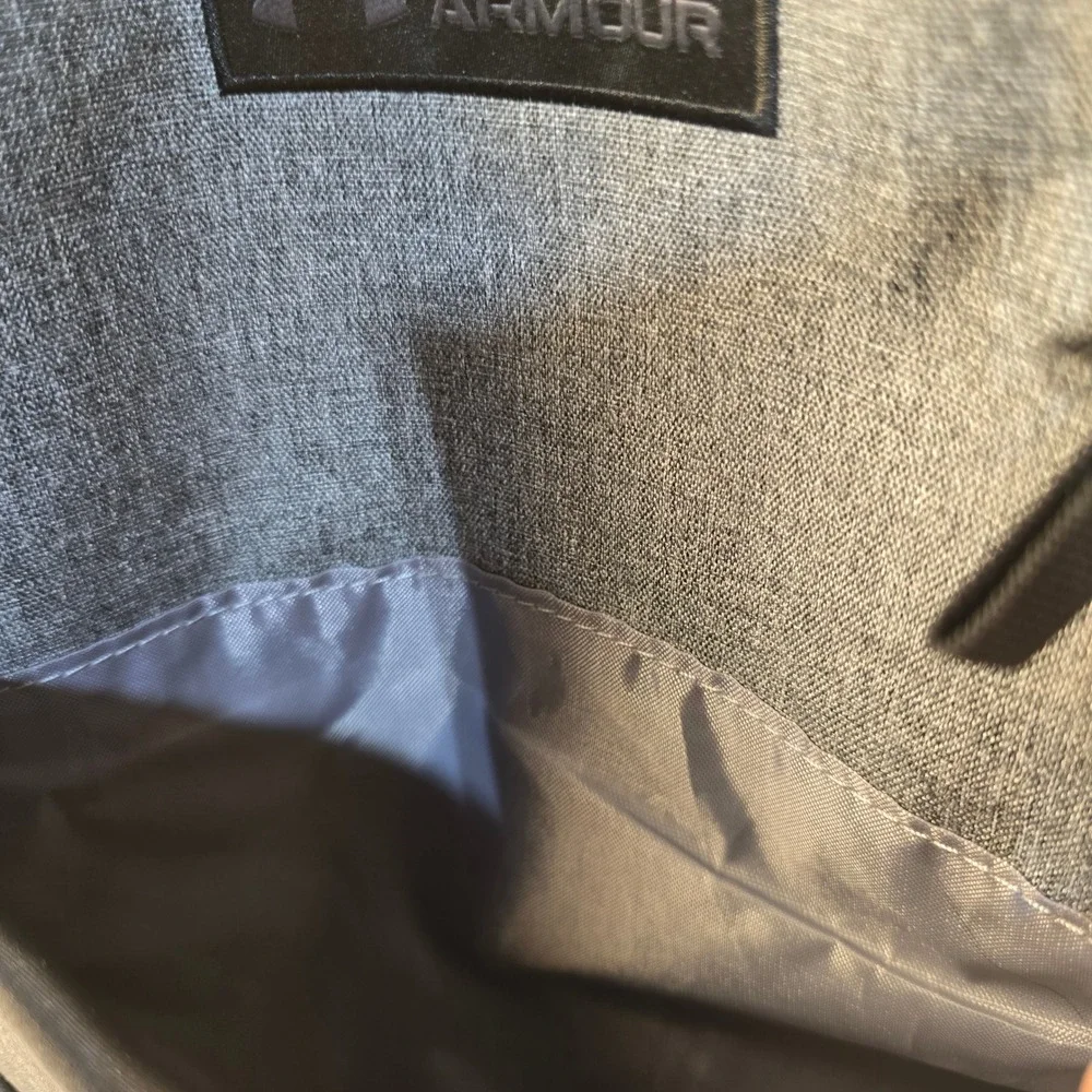 Under Armour UA Recruit 3.0 Backpack Gray Black Laptop Backpack Water Resistant